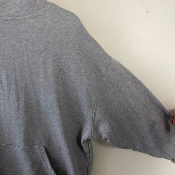 WeWoreWhat Heather Gray Oversized boxy slouchy drop shoulder Hoodie XS - Picture 4 of 10